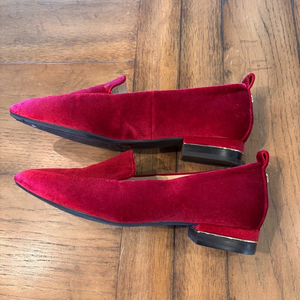 Alex Marie the Campbell Raspberry Velvet Dress Loafer,size 6.5, Classy Elegance - Picture 4 of 8